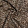 Tweed, Webstruktur, Glanzeffekt, Beigetöne, Brauntöne