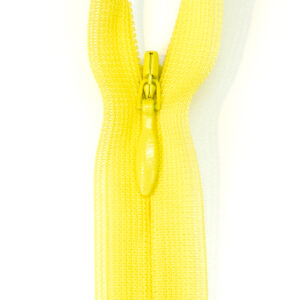 Reißverschluss, nahtverdeckt, Kunststoff, Gelb, 22 cm