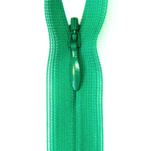 Reißverschluss, nahtverdeckt, Kunststoff, Grün, 40 cm