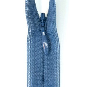 Reißverschluss, nahtverdeckt, Kunststoff, Jeansblau, 40 cm