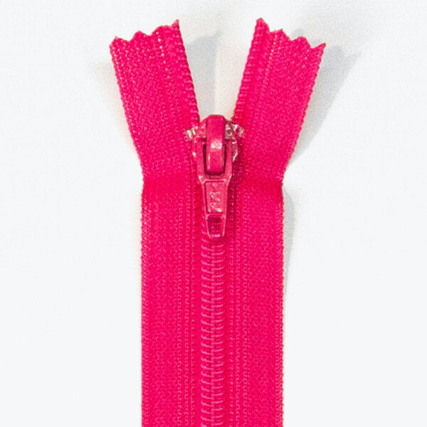 Reißverschluss, nicht teilbar, Kunststoff, Pink, 35 cm