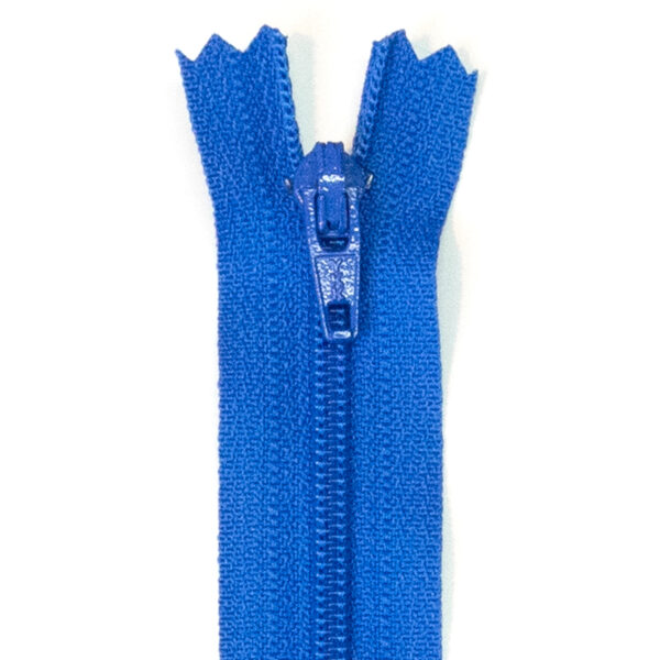 Reißverschluss, nicht teilbar, Kunststoff, Royalblau, 12 cm
