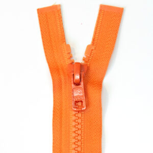 Reißverschluss, teilbar, Kunststoff, Orange, 30 cm