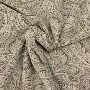 edler Jacquard, Paisley-Muster, Taupe hell