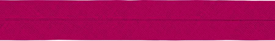 Schrägband, gewebt, 100% CO, Pink, B: 40/20 mm, L: 5 m