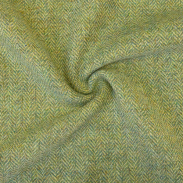 Tweed, Fischgrat, Grüntöne, Gelbtöne, Blautöne