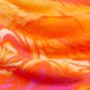 French Terry, abstrakt gemustert, orange, rot, gelb