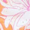 Lochstickerei, florale Motive, Stickerei, weiß, orange, pink