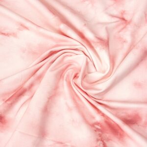 French Terry, abstrakt gemustert, rosa