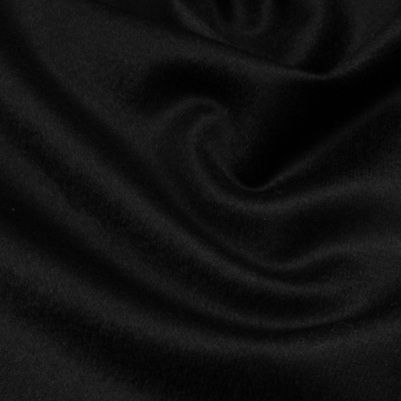 exquisiter Mantelvelour, uni, schwarz
