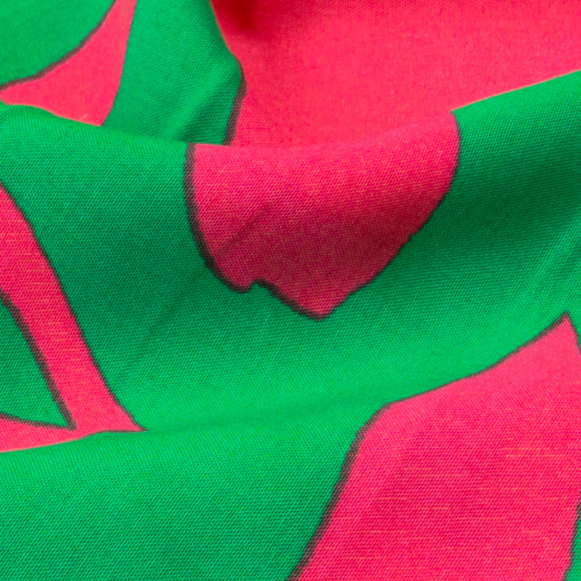 Javanaise, abstrakt gemustert, grün, pink